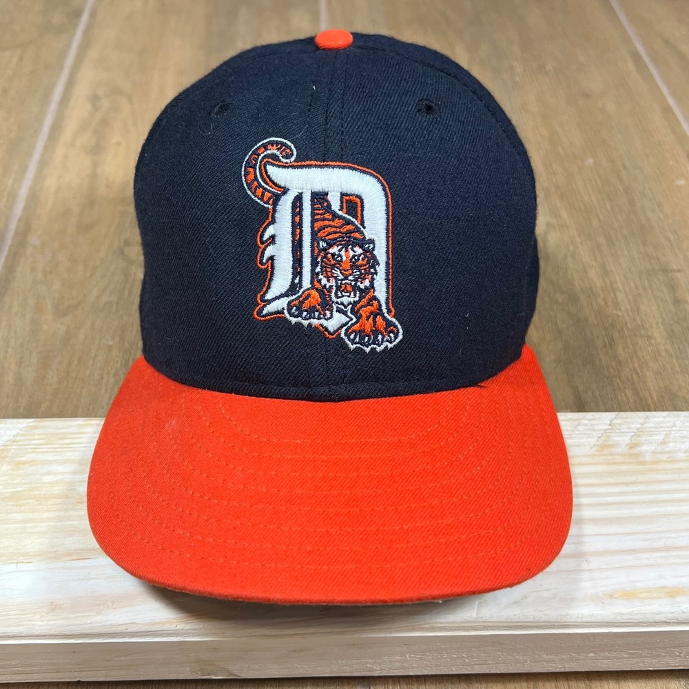 Vintage New Era 5950 Sz 6 5/8 Detroit Tigers Hat Diamond Collection Wool‎ Fitted